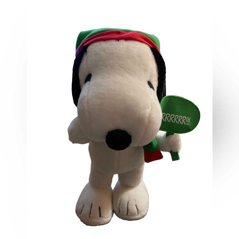 Gemmy PEANUTS Snoopy Christmas Holiday Door Greeter Snoopy‎ Plush 24”